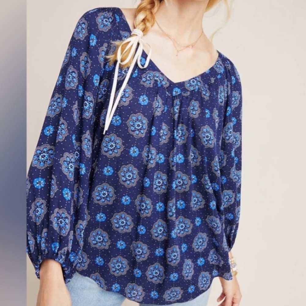 Anthropologie Maeve Boswell Blouse